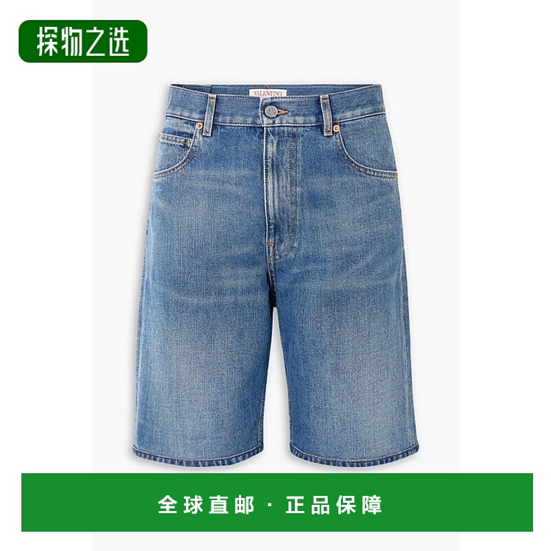 香港直邮Valentino 华伦天奴 女士 牛仔短裤 B0DD16T8L4558