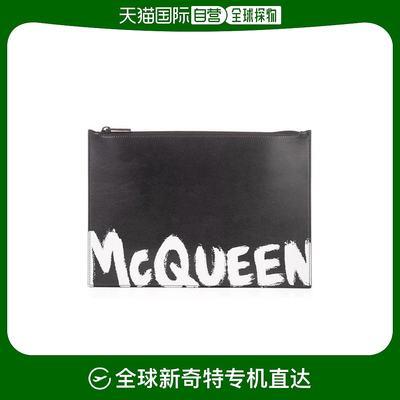 【99新未使用】香港直邮Alexander McQueen 徽标印花手拿包 56047