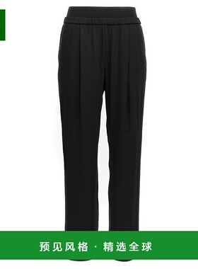 1h可退 香港直邮Fabiana Filippi 女士 褶皱细节休闲裤 PAD213F27