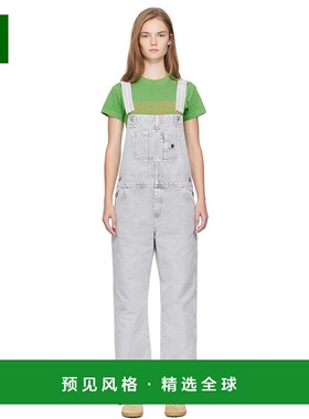1h可退 香港直邮CARHARTT WIP 女士 灰色 Bib Straight 背带裤 I0