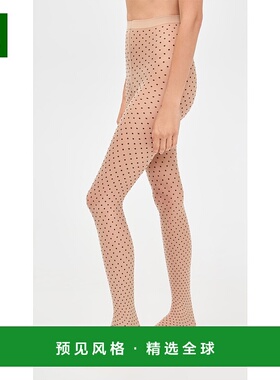 1h可退 香港直邮Wolford 女士 17656 拼接色圆点连裤袜  舒适时尚