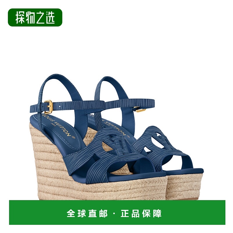 1h可退 欧洲直邮LV (2025新品) LV Isola 坡跟麻底鞋女鞋