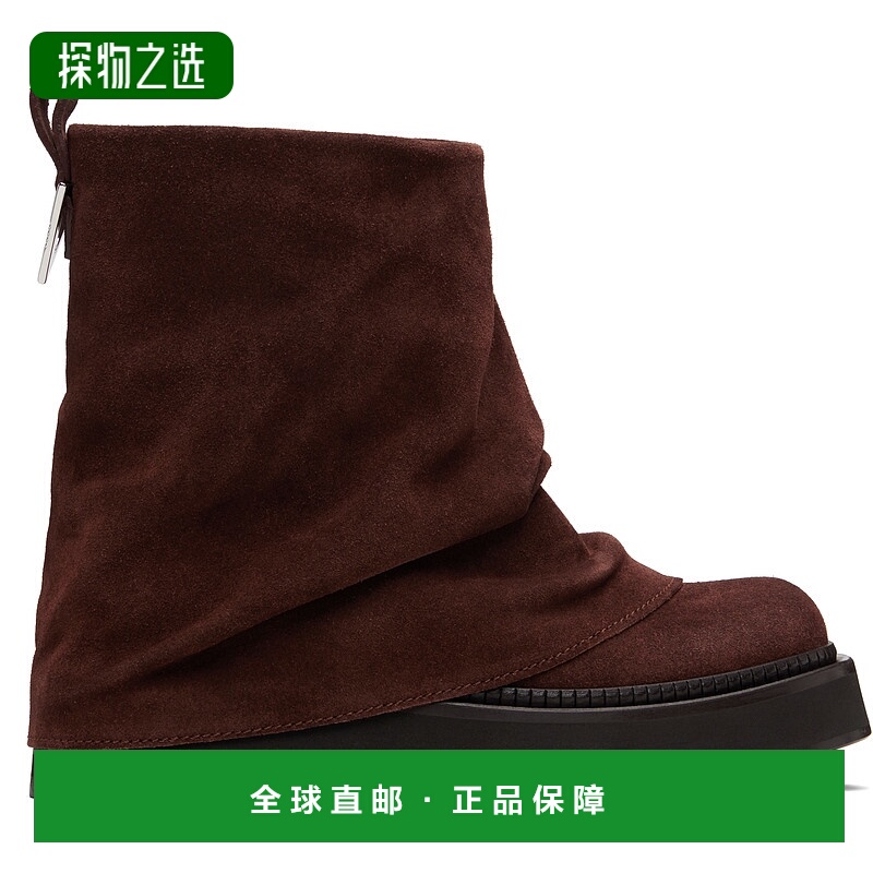 香港直邮The Attico 女士 棕色 Mini Robin Combat 踝靴 251WSH00 - 封面