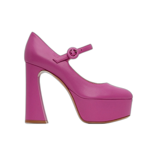 香港直邮Gianvito Rossi 搭扣粗跟玛丽珍鞋高跟鞋 G2218370RICNAP