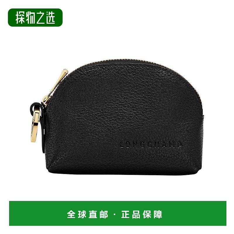 欧洲直邮LONGCHAMP珑骧 女士黑色Foulonné 钱包