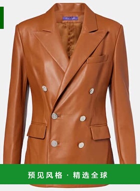 1h可退 香港直邮Ralph Lauren 拉尔夫劳伦 女士 Camden 皮革西装