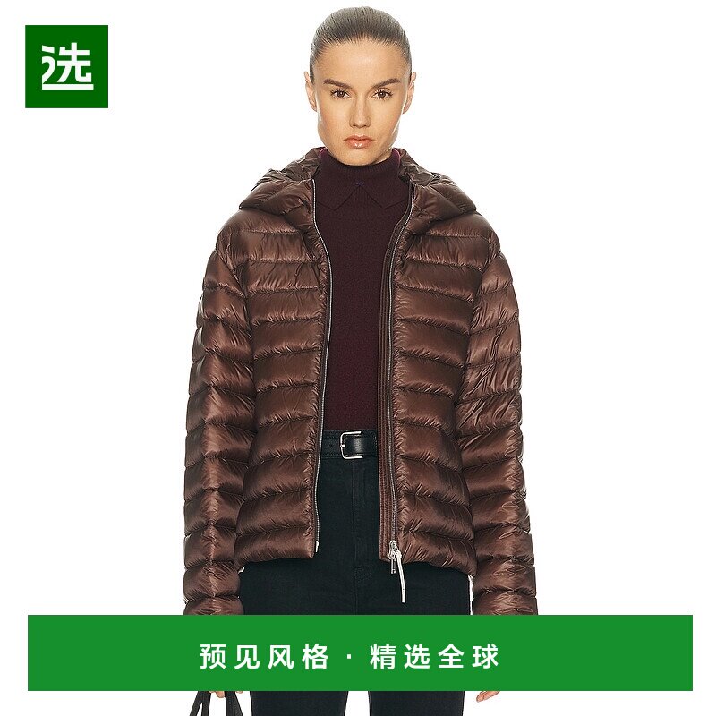 香港直邮Jil Sander 吉尔·桑达 女士 絎縫連帽抽繩羽絨服 J40AF0