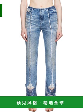 香港直邮Diesel 迪赛 女士 牛仔裤 A179340CMBM01直筒裤