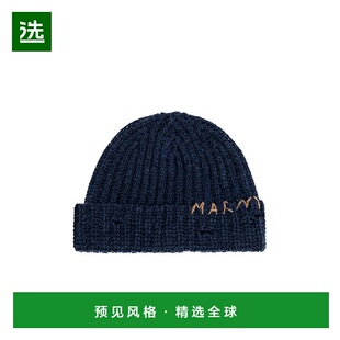 1h可退 香港直邮Marni 玛尼 男士 刺绣便帽 CLZC0111A0UFW310羊毛