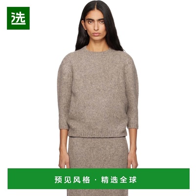 1h可退 香港直邮Lauren Manoogian 女士 灰褐色 Loft Baby Crewne