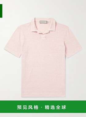 1h可退 香港直邮Canali 康钠丽 男士 修身亚麻Polo衫 MJ02244T087