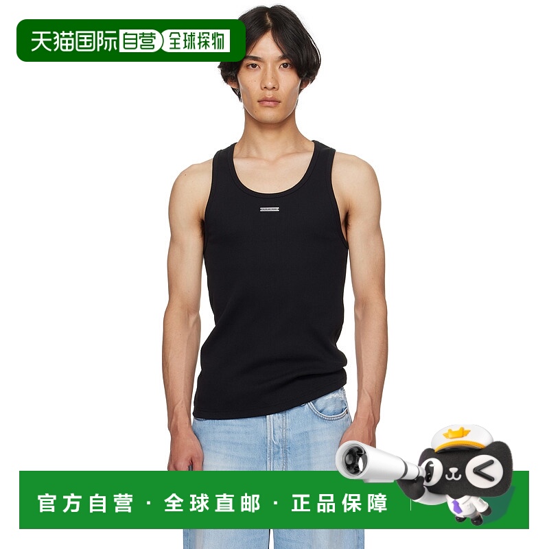 1h可退 香港直邮Mugler 穆勒 男士 黑色徽标背心 25F3TO08086022
