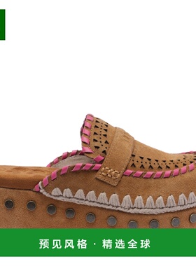 香港直邮MOU 女士拖鞋 611004ACOG CO 棕色