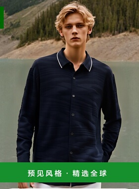 香港直邮Missoni 翻领长袖衬衫男装 UC23SJ01BK021Z羊毛