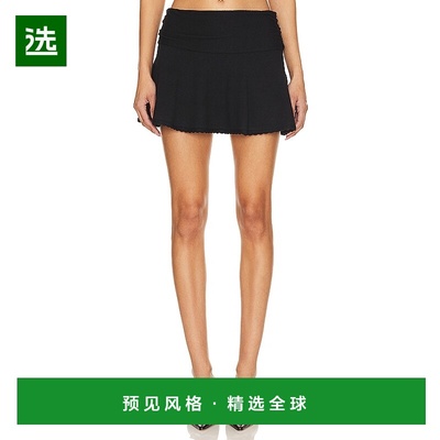 1h可退 香港直邮Danielle Guizio 女士 褶皱心形扇贝形半身裙 R24