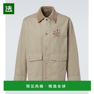 刺绣棉质斜纹布军装 1h可退 男士 巴宝莉 夹克 香港直邮Burberry