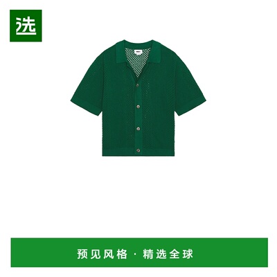 1h可退 香港直邮Obey 男士 Evan 针织衬衫 151000103 green绿色