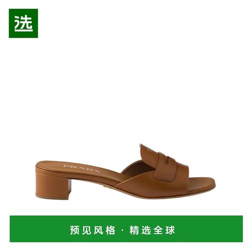 香港直邮Prada 露趾高跟凉鞋 1XX781248F035一脚蹬
