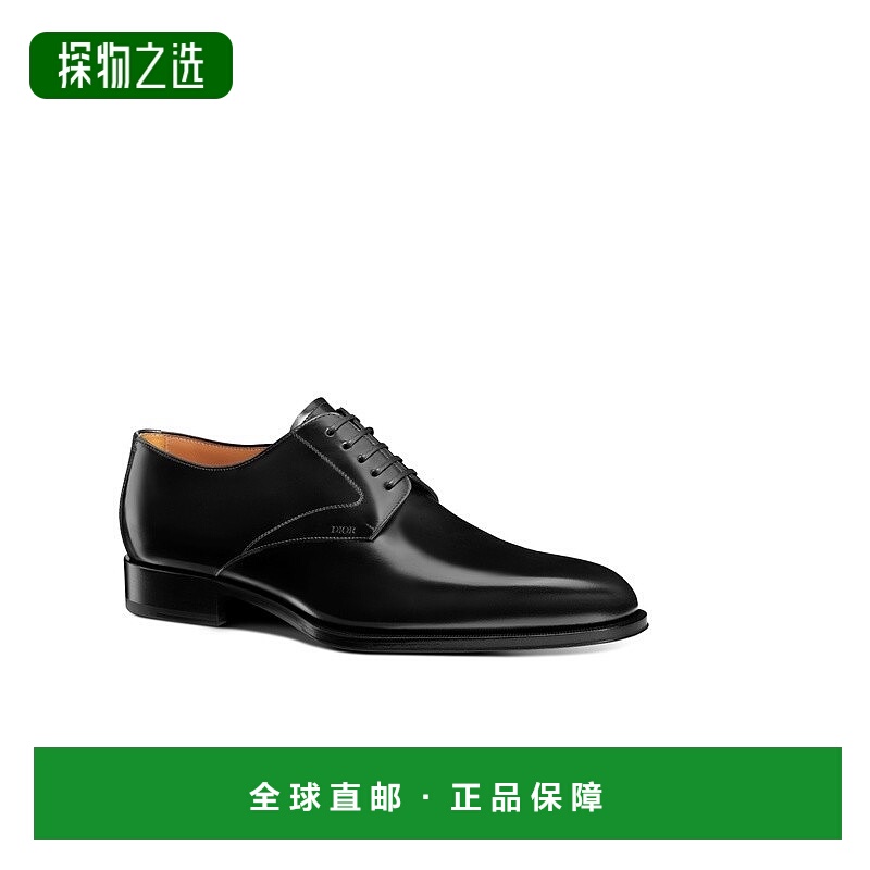 自营1h可退 欧洲直邮Dior 迪奥 男士黑色牛皮商务鞋新款