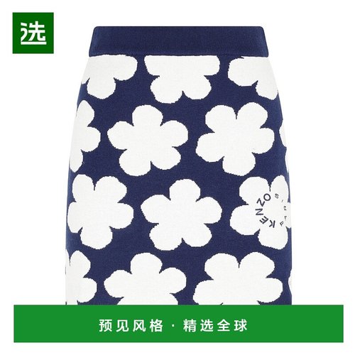 香港直邮Kenzo 花卉图案迷你半身裙 FC62JU3263CO.