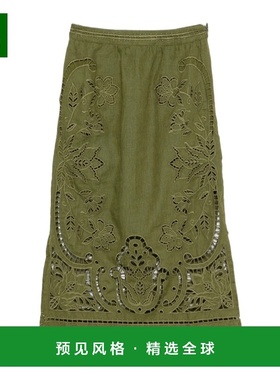 香港直邮FARM RIO 女士半身裙 344609L0013 SS2026 军绿色 Farm R