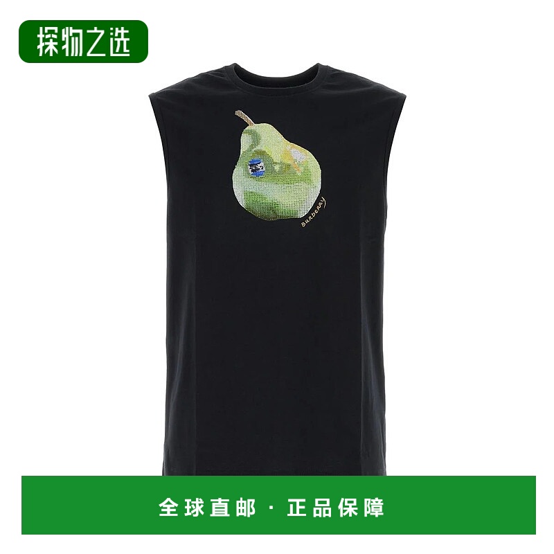 1h可退 香港直邮BURBERRY 男士T恤 8088098A1189 SS2024 黑色 Bla