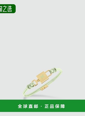 1h可退 欧洲直邮LV/路易威登 女士淡绿色/金色金属/皮革手链