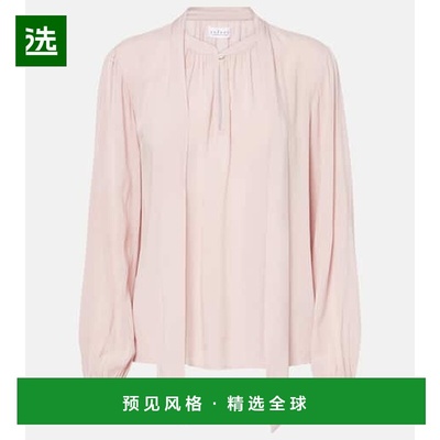 1h可退 香港直邮Velvet 女士 Gabrielle challis 垂褶人造丝衫