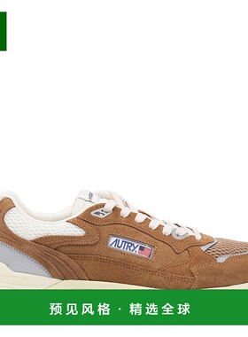 香港直邮AUTRY 男士 HYPERWAY 棕色皮质运动鞋 HYLMUM04