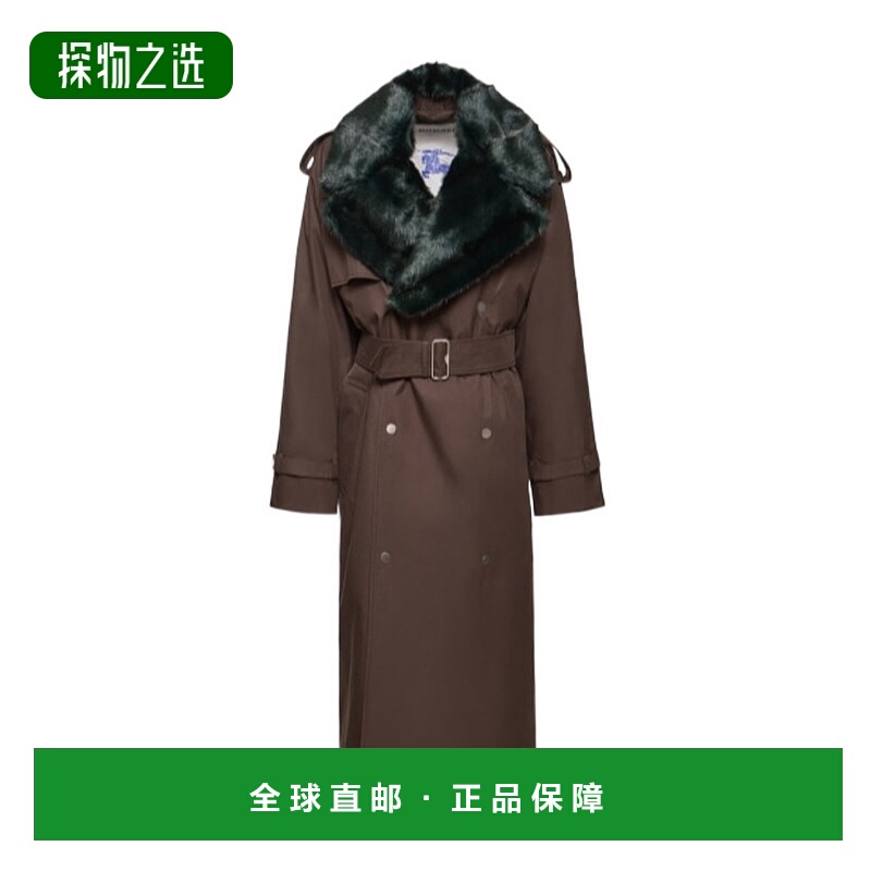 香港直邮Burberry 华达呢束腰大衣 78I-NGL001