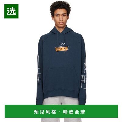 1h可退 香港直邮Études 男士 蓝色 Racing Empire 连帽衫 E23MC27