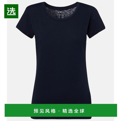 1h可退 香港直邮Velvet 女士 Odelia 棉质T恤 blue蓝色 舒适时尚