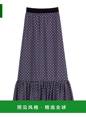 香港直邮Valentino 波点半身裙 BRADS19MLa字裙