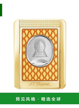 欧洲直邮S.T.Dupont法国都彭 GAME OF THRONES男士橙色黄铜雪
