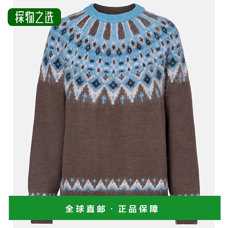 香港直邮Staud 女士 Zane 'Fair Isle' 羊毛混纺毛衣
