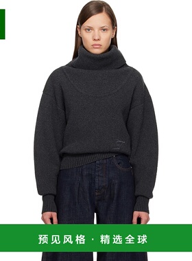 1h可退 香港直邮Jacquemus 女士 灰色 The Pallone 毛衣 25HSWW00