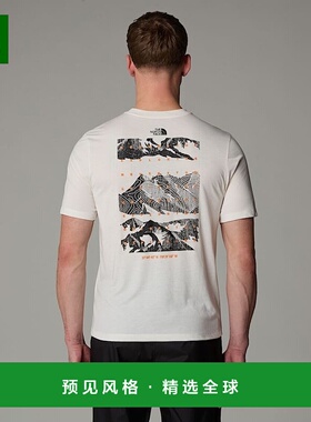 欧洲直邮北面男士 Foundation Mountain Faces T恤TheNorthFa