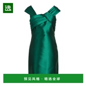 香港直邮Alberta 连衣裙 Ferretti 1h可退 女士 短款 green绿色 舒