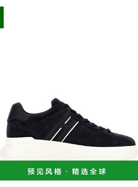 1h可退 香港直邮Hogan 男士 H580 海军蓝绒面革运动鞋 HXM5800DV4