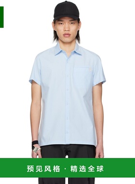 1h可退 香港直邮hyein seo 男士 蓝色饰针衬衫 SS24 blue蓝色 舒