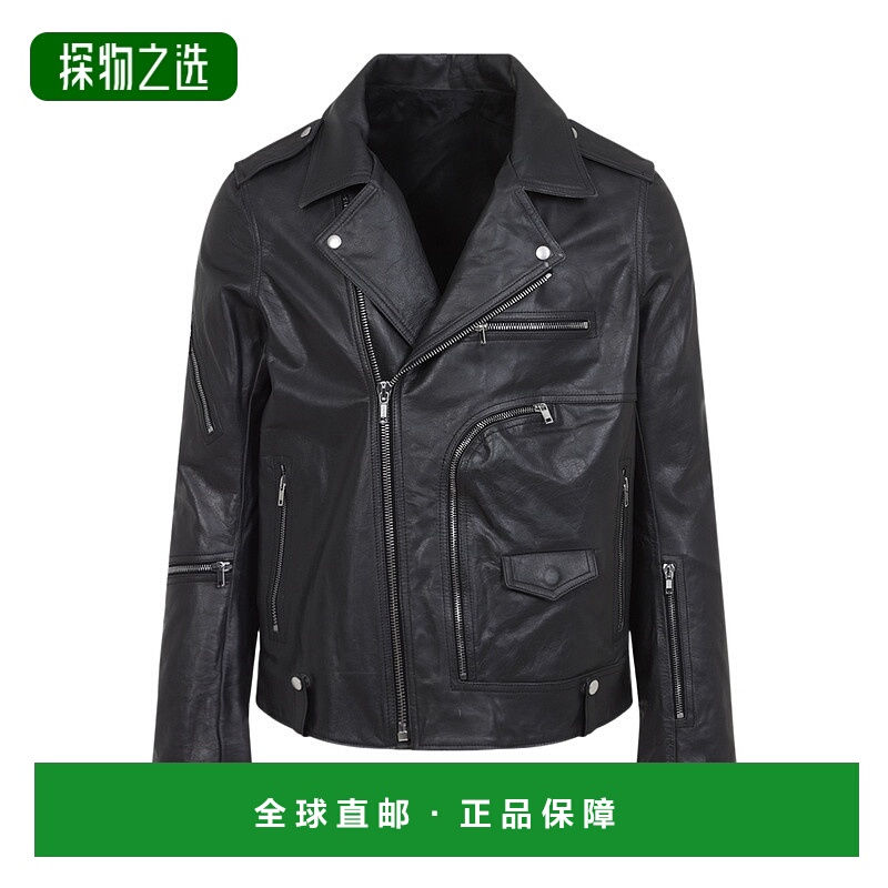 香港直邮Rick Owens 长袖皮夹克 RU01E5765LTP