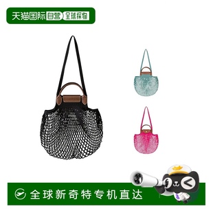 Pliage 欧洲直邮LONGCHAMP珑骧女士Le Filet大号棉布手提网兜包