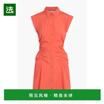 1h可退 香港直邮VERONICA BEARD 女士 Tallulah 褶皱棉混纺府绸迷