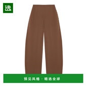 brown棕色 1h可退 舒适 Serene 真丝阔腿裤 香港直邮CORTANA 女士