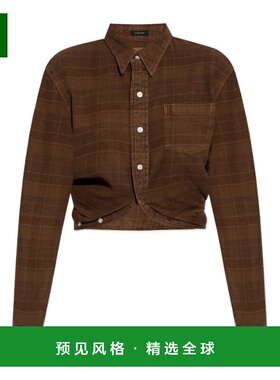 1h可退 香港直邮R13 女士外套 R13WR433R554BOVERDYEDBROWNPLAID