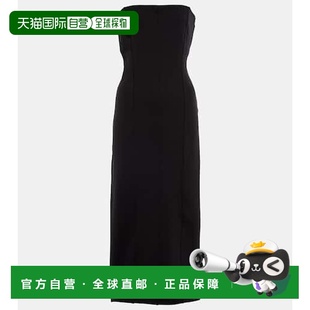 香港直邮The black黑色 Row 无肩带中长连衣裙 舒适 女士 1h可退