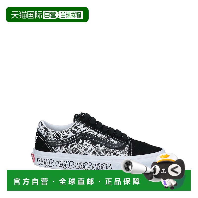 1h可退 香港直邮Vans 范斯 女士 运动鞋 black黑色 舒适时尚