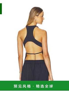 1h可退 香港直邮ST.AGNI 女士 工字背上衣 W25218DKI black黑色