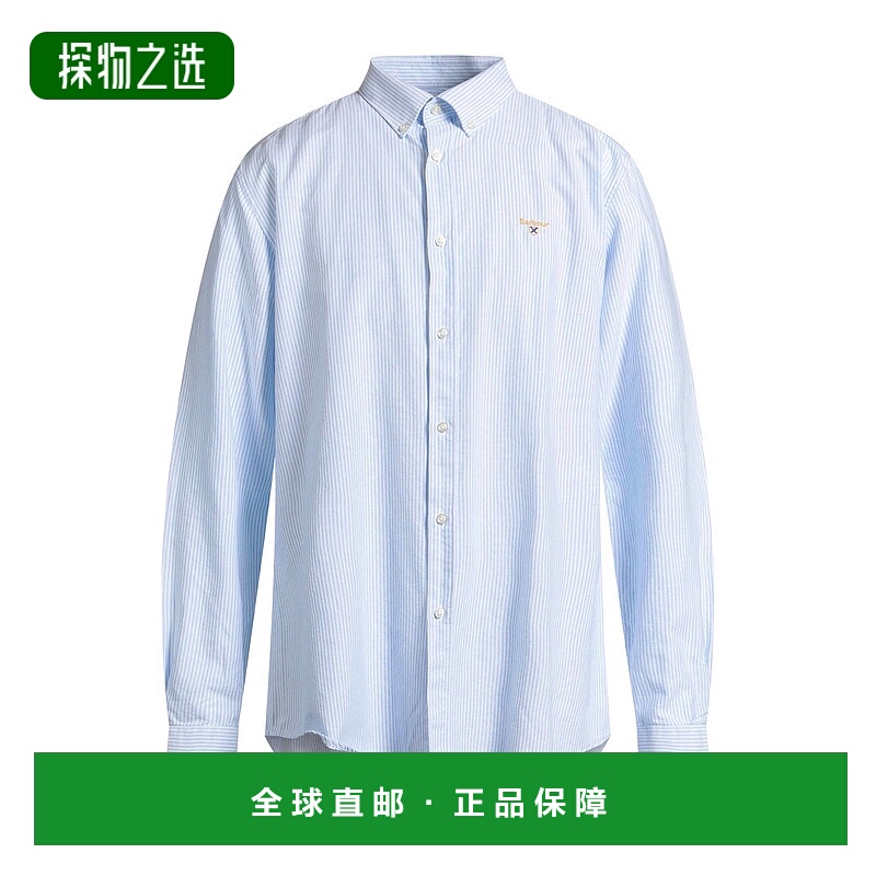 香港直邮barbour 巴伯尔 男士 条纹衬衫 blue蓝色 舒适时尚