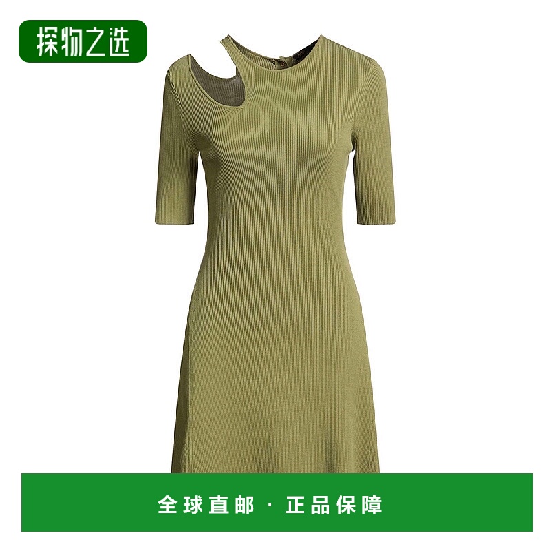 香港直邮Maje 女士 紧身连衣裙 green绿色 舒适时尚
